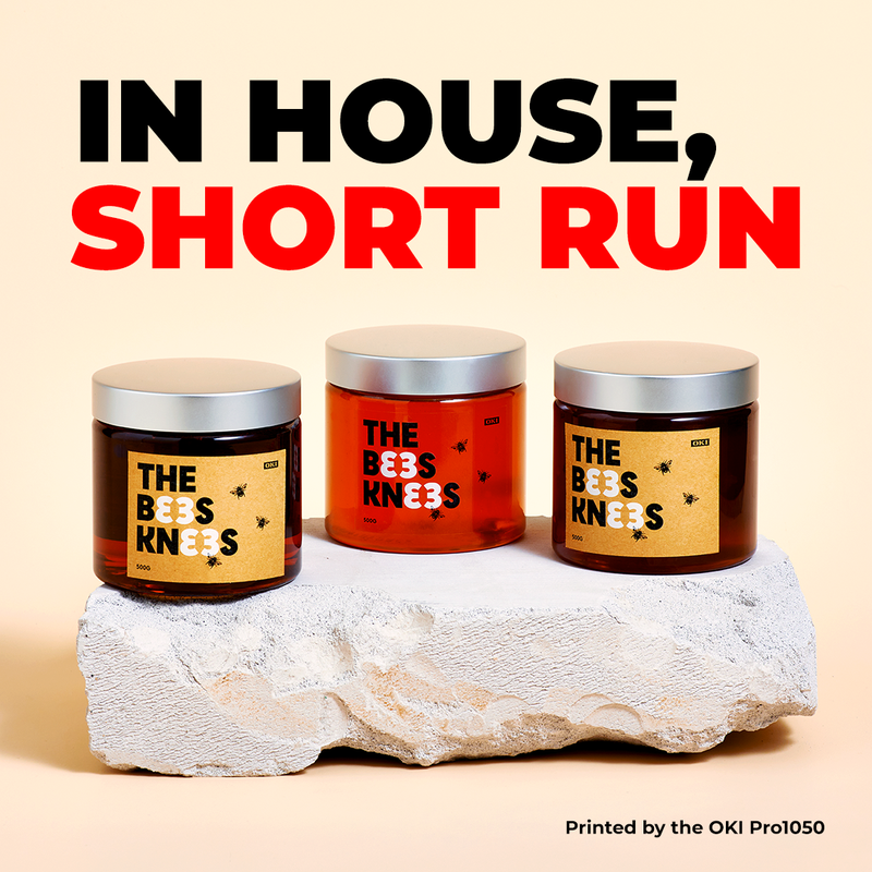 Label Printing Trade Clients example output from the OKI Pro 1050