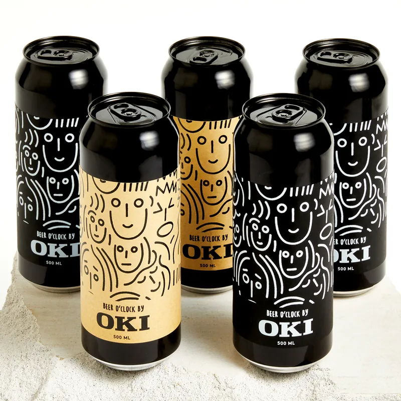 Craft beer bottle labels printed on OKI Pro1050